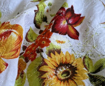 COTONE RICAMATO STAMPATO